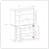 Palace Imports 100% Solid Wood 2-Drawer Pantry w/ 2 Glass Doors, Yellow, 32" w x 71.5" h, Renewable Eco-Friendly Pine, Made in Brazil view 2