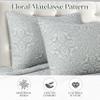 Superior 3 Piece Bedspread Set, Home Bed Decor, Decorative Bed Spread, 2 Pillow Shams, Medium Weight Blanket, Floral Matelasse Coverlet, Bedding Essentials, Enzy Collection, King, Sage view 3