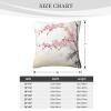 SDTYKHJ Throw Pillow Covers Decorative Square Pillow Covers 12"x12" Cherry Blossoms Tree Zen Pillowcases Double Sided Pillow Cases Soft Plush Cushion Case for Living Room Bedroom Sofa view 2
