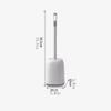 FURUIM2024M Toilet Brush Detachable Base Toilet Brush with Disc Long Handle Toilet Brush for Bathroom Storage Wall Mounted Toilet Brush Set Toilet Accessories view 2