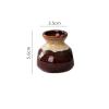 irodlspeb Toothpick Dispenser Retro Ceramic Toothpick Holder Cotton Swab Box Portable Creative Hydroponic Plant Jar Ornaments Storage Ornaments Toothpicks for Appetizers(F) view 2