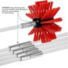 chimney sweep kit Chimney Sweep Kit Chimney Cleaning Brush Kit, Chimney Sweep Brush Drain Rod Set Chimney Cleaning Kit Nylon Cleaning Tool Accessory With 6/9/12/15/18 Flexible Rods(9 Rods,610mm) view 3