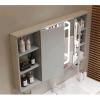 Bathroom Mirror With Storage,medicine Cabinet With Mirror And Lights,bathroom Storage Organizer,medicine Cabinet With Light,smart Lighted Medicine Cabinet With Defogger/lights/Digital Time Display(87c view 1