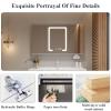 Bathroom Mirror With Storage,medicine Cabinet With Mirror And Lights,bathroom Storage Organizer,medicine Cabinet With Light,smart Lighted Medicine Cabinet With Defogger/lights/Digital Time Display(87c view 4