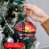 Golden Gate Bridge Ornament Christmas 2025, Personalized Golden Gate Bridge Francisco Xmas Ornament, City Travel Souvenir Ornament, Custom Golden Gate Bridge Stained Glass Ornament with Text view 3