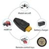 chenyang XT60 to DC Adapter,DC 5.5x2.5mm Female to XT60 Female Bidirectional Charging Adapter for Aircraft Model/Car Model Charging Cable XT60 Model Plug view 4