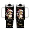 Hyturtle Duck Christmas Tumbler 2026 Custom Name 40oz Cup Holiday Gift view 1