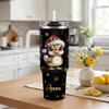 Hyturtle Duck Christmas Tumbler 2026 Custom Name 40oz Cup Holiday Gift view 3