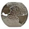 Bergamo Art 13" Decorative Handmade Aluminum Earth Inspired Flower Vase - Silver view 1