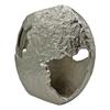 Bergamo Art 13" Decorative Handmade Aluminum Earth Inspired Flower Vase - Silver view 3