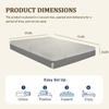 Anwick Gel Memory Foam Mattress for Cool Sleep, 10 Inch Green Tea Mattress in a Box, Pressure Relief, Fiberglass Free, Medium Firm Feel, CertiPUR-US Certified (Twin) view 2