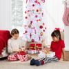 Best Choice Products Pre-Lit White Pencil Christmas Tree, 12ft Slim Lighted Artificial Dcor w/ 2-in-1 White & Multicolor Lights, Metal Base view 4