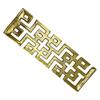 Bergamo Art 16 inch Long Decorative Handmade Aluminum Modern Tray in Gold view 4