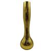 Bergamo Art 16" Tall Decorative Handmade Aluminum Long Round Flower Vase in Gold view 1