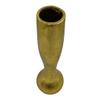 Bergamo Art 16" Tall Decorative Handmade Aluminum Long Round Flower Vase in Gold view 2