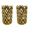 Bergamo Art 7" Decorative Handmade Aluminum Hollow-Craved Candle Holder Set of 2 view 1