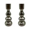 Bergamo Art 7 Inch Decorative Handmade Aluminum Modern Candle Holder Set of 2 view 1
