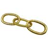 Bergamo Art 12 inch Decorative Handmade Aluminum Modern Chain Sculpture in Gold view 1
