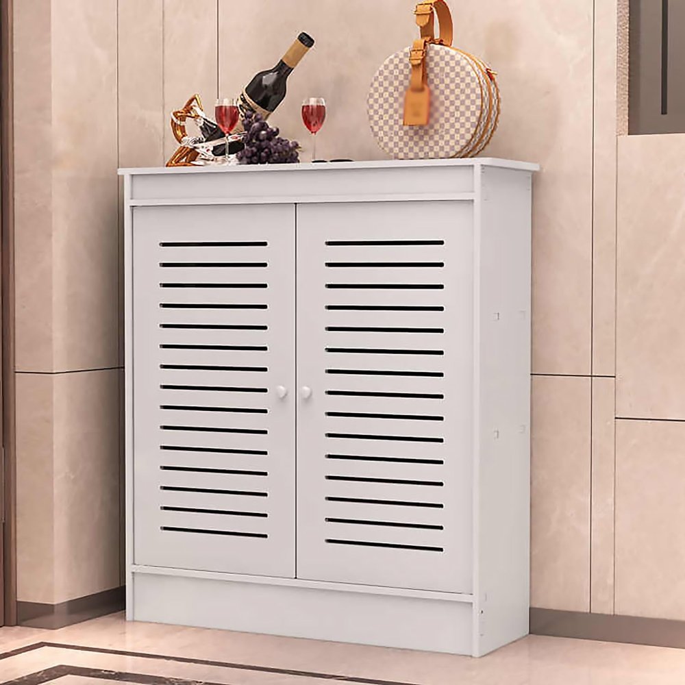 ZIHESY Radiator Cover Vented Safety steam Decorative, Heating Cabinet Shelf with Slatted Design, Washable Heater Dust Cover, for Home/Bedroom/Living Room/Bathroom(40x50x20cm/15.74x19.68x7.87in)