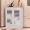 ZIHESY Radiator Cover Vented Safety steam Decorative, Heating Cabinet Shelf with Slatted Design, Washable Heater Dust Cover, for Home/Bedroom/Living Room/Bathroom(40x50x20cm/15.74x19.68x7.87in) view 1