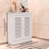ZIHESY Radiator Cover Vented Safety steam Decorative, Heating Cabinet Shelf with Slatted Design, Washable Heater Dust Cover, for Home/Bedroom/Living Room/Bathroom(40x50x20cm/15.74x19.68x7.87in) view 2