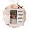 ZIHESY Radiator Cover Vented Safety steam Decorative, Heating Cabinet Shelf with Slatted Design, Washable Heater Dust Cover, for Home/Bedroom/Living Room/Bathroom(40x50x20cm/15.74x19.68x7.87in) view 3