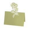 100pcs Hollow Rose Flower Table Number Name Place Card Wedding Party Decoration view 1