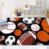 Sports American Football Carpet Rug - Football Basketball Rug for Boys Room Sports Carpet Rugs Basketball Kids Home Decor Baseball Carpets, 4.5x6 Feet view 1