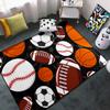 Sports American Football Carpet Rug - Football Basketball Rug for Boys Room Sports Carpet Rugs Basketball Kids Home Decor Baseball Carpets, 4.5x6 Feet view 3