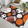 Sports American Football Carpet Rug - Football Basketball Rug for Boys Room Sports Carpet Rugs Basketball Kids Home Decor Baseball Carpets, 4.5x6 Feet view 4