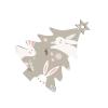 Christmas Tree Shape SamLng Christmas Wooden Ornaments - Easter Bunny Floral Hanging Decorations for Xmas Tree Party, Home Decor, and Holiday Indoors view 2