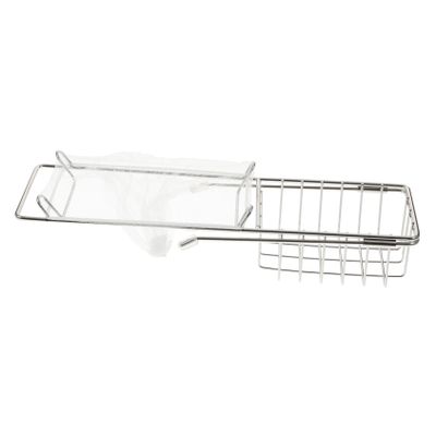 BRIGHTFUFU Retractable Sink Rack Multi-Functional Dish Drainer Kitchen Storage Iron Art Drain Basket Dish Drying Unit
