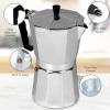 12 Cup Espresso Coffee Maker  Durable Aluminum, Fast Brewing, Sleek Design view 3