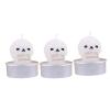 MOMOJIA Pack of 3 Hauntingly Funny Black Cats Pumpkin Paraffin Enhances Your Halloween Theme Centerpieces Decoration view 1