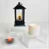 2 Inch Deep 3 Piece Acrylic Riser Display Stand Color Variation Set 5 (Frosted) view 4