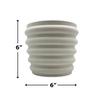 Bergamo Art Modern Beige Ceramic Vase in Beige view 2