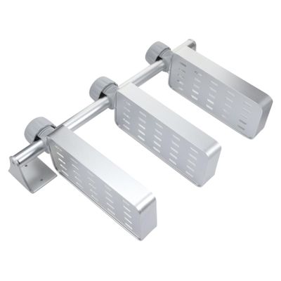 BRIGHTFUFU Aluminium Spice Rack Knife Holder Kitchen Storage Rack Tiered Flavor Bottle Shelf