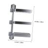 BRIGHTFUFU Aluminium Spice Rack Knife Holder Kitchen Storage Rack Tiered Flavor Bottle Shelf view 2