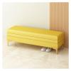 DIEYPOL Bench for Bedroom End of Bed Upholstered Storage Bench with Nailhead Trim | Ottoman with Storage for Living Room & Bedroom | Decorative Home Furniture(Yellow,100 * 40 * 40cm) view 1