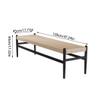 DIEYPOL Bench for Bedroom End of Bed Rattan Bench, Home Shoe Changing Stool, Simple Rope Sofa Bench, Simple Small Apartment Solid Wood Bed End Stool(A) view 2