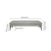 DIEYPOL Bench for Bedroom End of Bed Upholstered Bedroom Bench Leather Foot Stool Entrance Bench for Dining Room Living Room Bedroom End of Bed(White) view 2