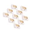 OKUMEYR 10pcs White Paper Cupcake Boxes Inserts for Muffins Cookies and Desserts for Parties and Home Bakeries Secure Design to Showcase Treats view 1