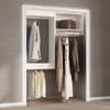 MODCART Modular Closet System, 58" Wide Closet Organizer System with Hanging, Wood Tower Closet Storage for Walk In Closets, Wall Mounted Wardrobe Organizer Kit System, Bedroom, White view 3