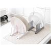 BRIGHTFUFU Drying Rack Dishes Dish Plate Rack Pot Cover Holder Cover Lid Organizer Over Sink Space Saving view 2