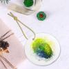 WHJYMX Christmas Ceramic Round Pendant Hanging Festival Ornament for Shopping Malls, Supermarkets, Stores, and Homes Brazilian Fingerprint Printing view 4