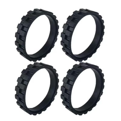 HLJEGCMH Robot Vacuum Cleaner Drive Wheel Leather Ring Accessories, Compatible for Roborock S50 S55 S51 S6 S4 S5 S7 T6 T7 T7S T4 G10, Vacuum Cleaner Tire Ring(S50)