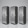 Durable Stainless Steel Storage Cabinet with Secure Locking Mechanism and Adjustable Shelves for Organized Storage, 36" W x 24" D x 72" H, (Graphite, 3 Pack) view 1