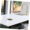 FONDOTIN Garbage Can Lid Grommet for Kitchen Trash Chute Stainless Steel Waste Bin Lid for Countertop Sleek Round Shape view 4