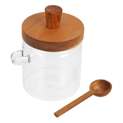 DECHOUS 1set Honey Glass Jar with Dipper Elegant Storage for Honey Effortless Serving Space-efficient Design for Home Kitchen Organization Height