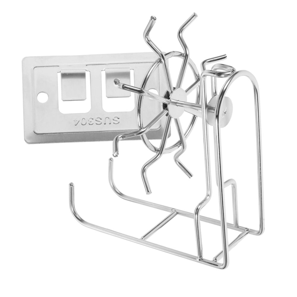 BRIGHTFUFU Kitchen Utensil Hangers Wall-Mounted Rotating Hooks Multi-Purpose Utility Hooks for Kitchen Organization